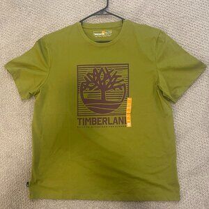 Men's Green & Purple Timberland T-shirt (NEW)